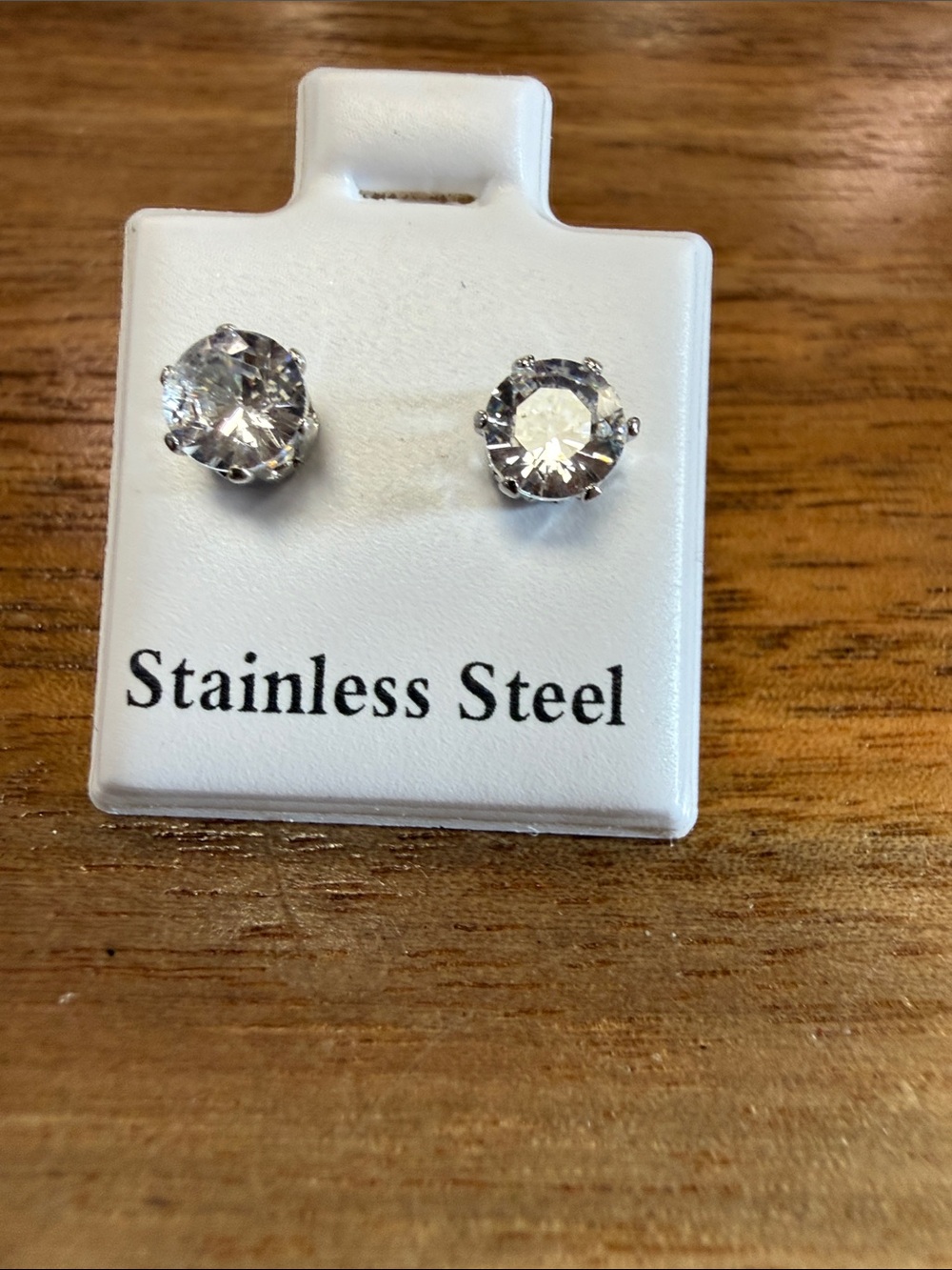 Clear Crystal Stud Earrings